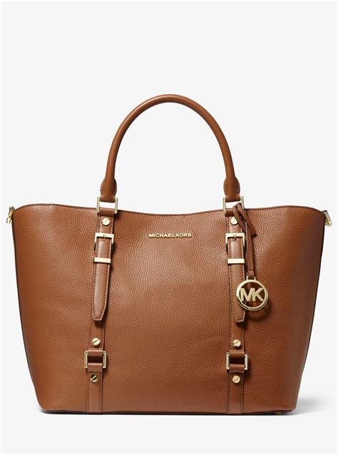 michael kors leather carryall bag.